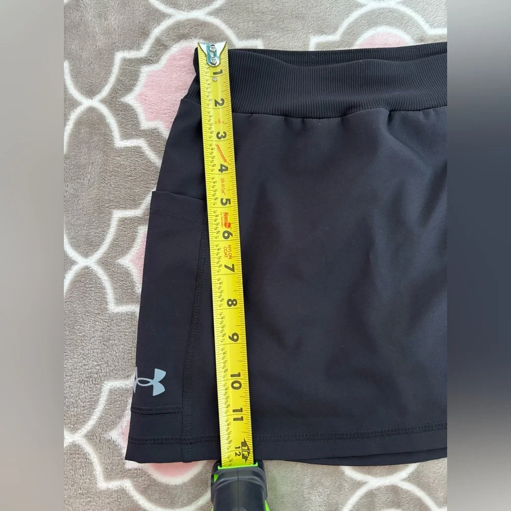 Under Armour Girls Black Athletic Tennis Skort with Pockets Size Youth Small YS - Picture 5 of 7